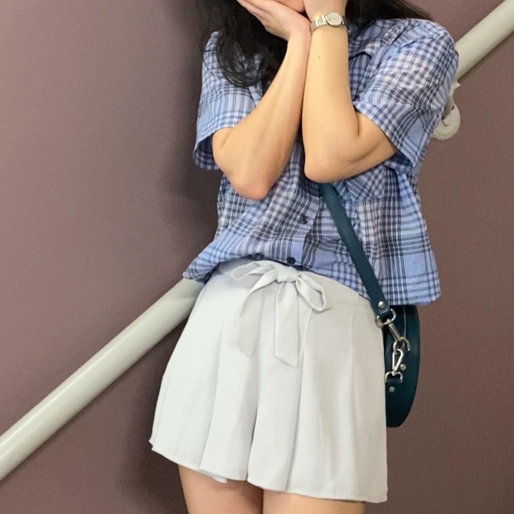 CLEARANCE❗️ *set* Sunday Best Plaid shirt & short skirt